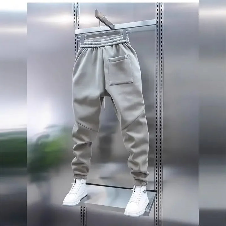 LAURENT MONACO | PANTALON DE SALON BAGGY UNI À TAILLE ÉLASTIQUE