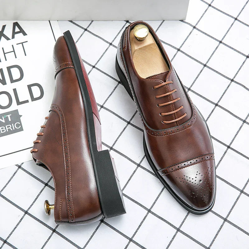 LAURENT MONACO | CHAUSSURES BROGUE EN CUIR POUR HOMME