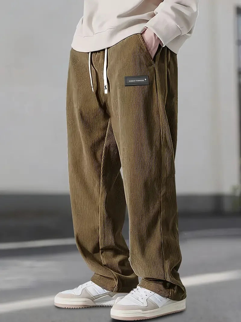 LAURENT MONACO | PANTALON ÉLÉGANT EN VELOURS CÔTELÉ POUR HOMME