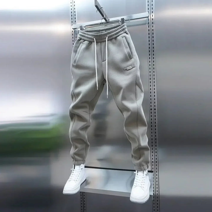 LAURENT MONACO | PANTALON DE SALON BAGGY UNI À TAILLE ÉLASTIQUE