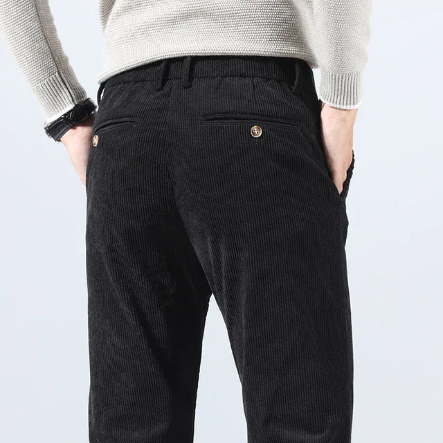 Ettore | Pantalons en Velours Élastique