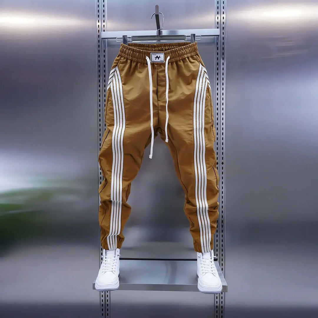 LAURENT MONACO | PANTALON DE YOGA SPORTIF À RAYURES DÉCONTRACTÉ