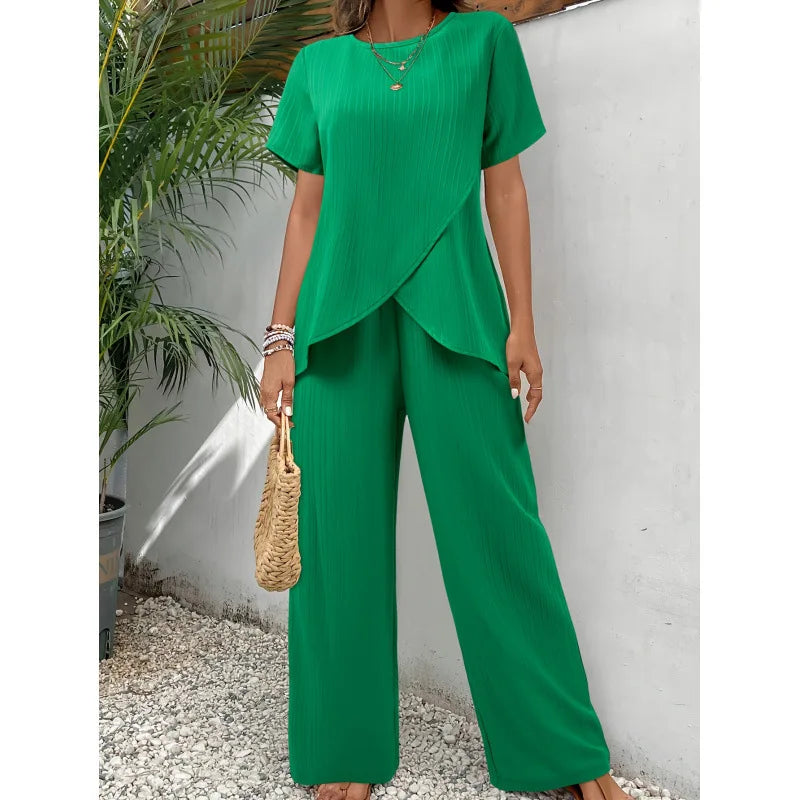 Ensemble Lorrina™ Élégant et Confortable en Deux Pièces