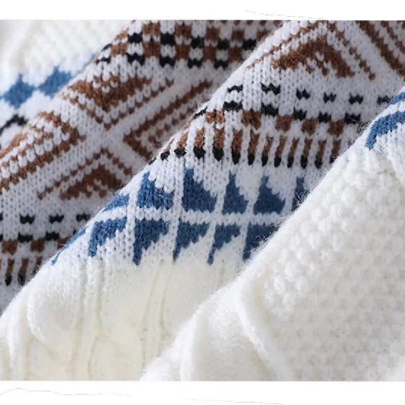 LAURENT MONACO | PULL EN MAILLE NORDIQUE POUR HOMME