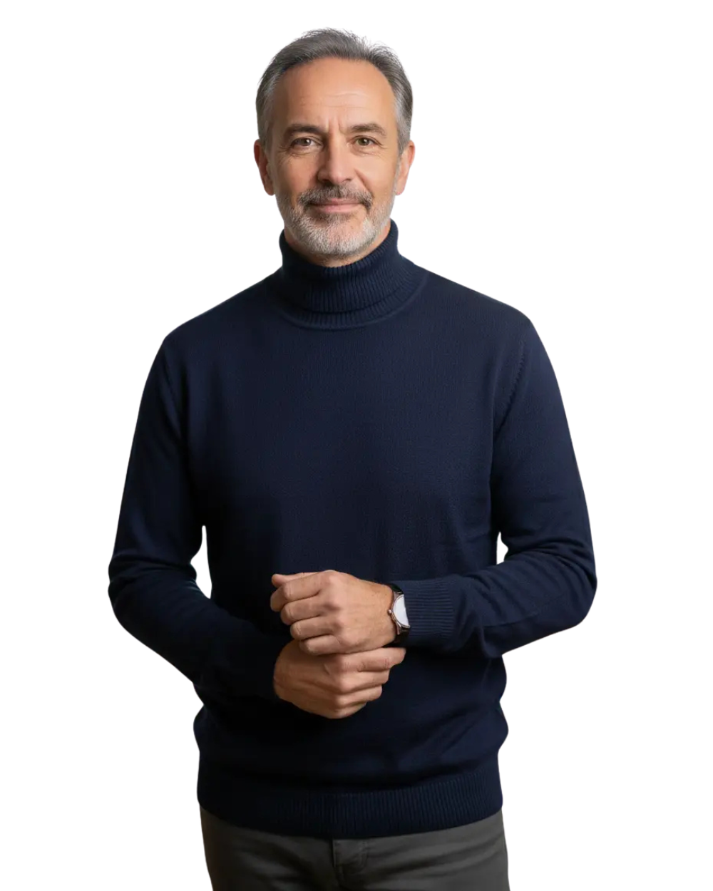 Simon | Pull à col roulé en maille pour homme