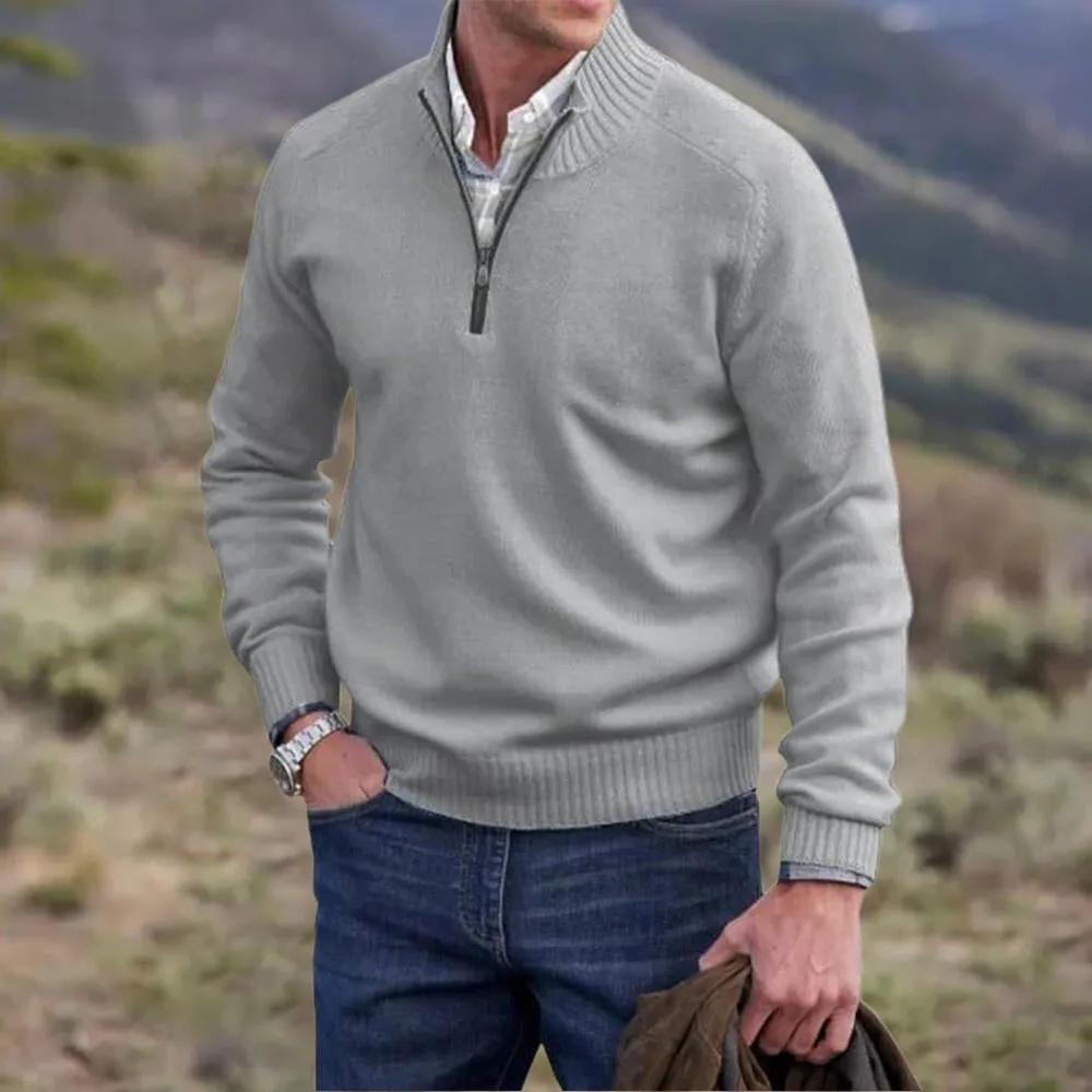 LAURENT MONACO | PULL EN MAILLE ZIPPÉ POUR HOMME