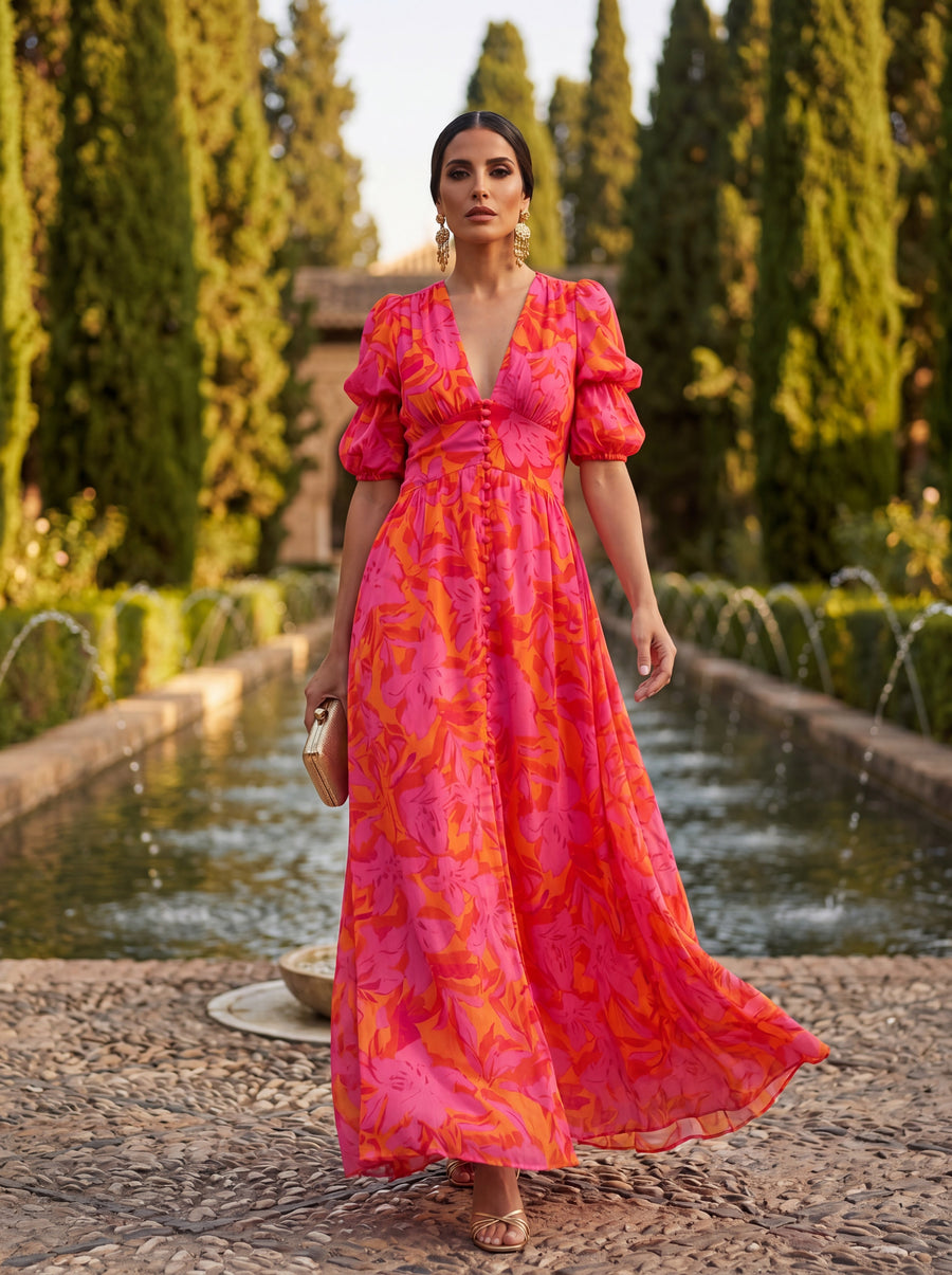 Isaline | Robe Maxi Fleurie