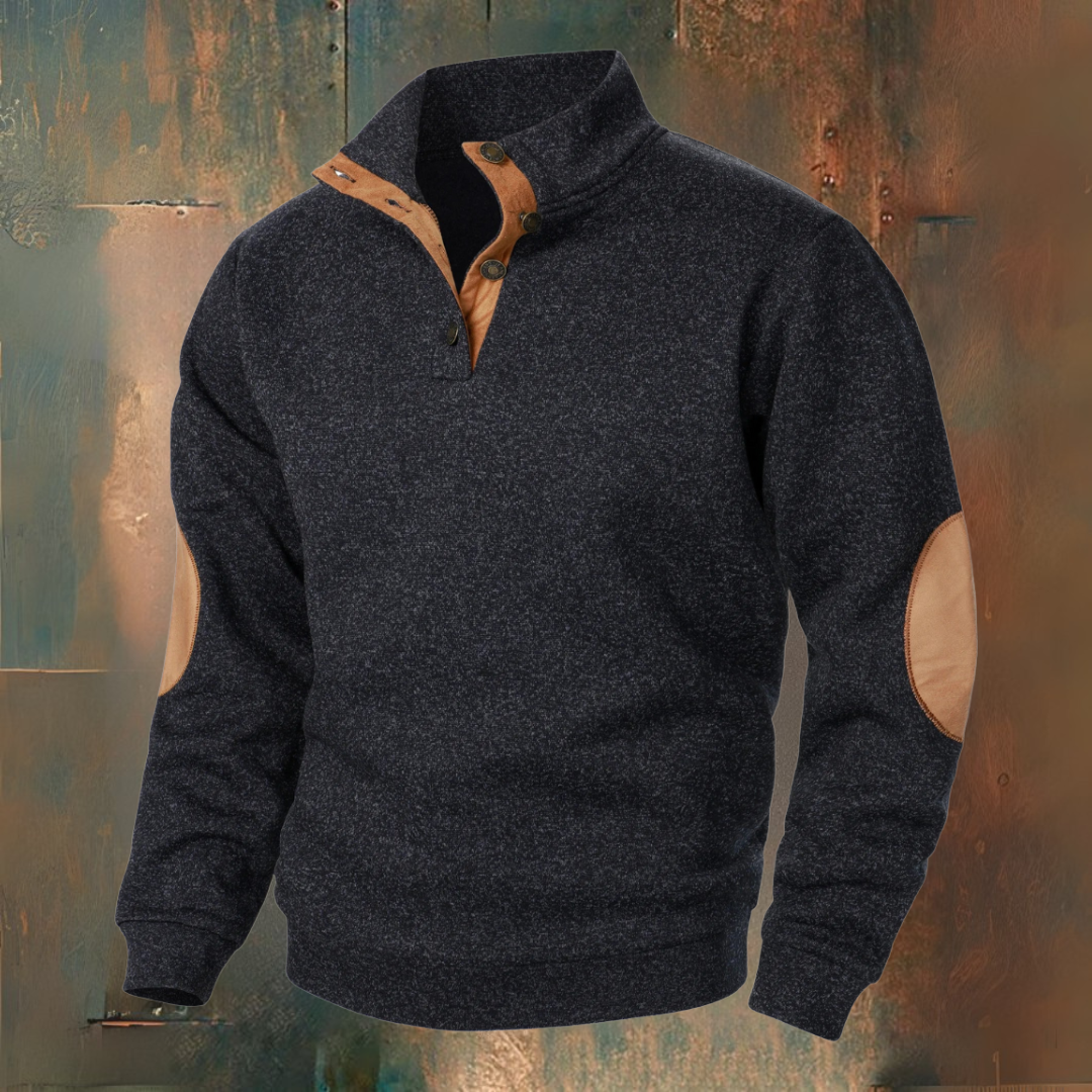 LAURENT MONACO | PULL EN MAILLE BOUTONNÉ POUR HOMME