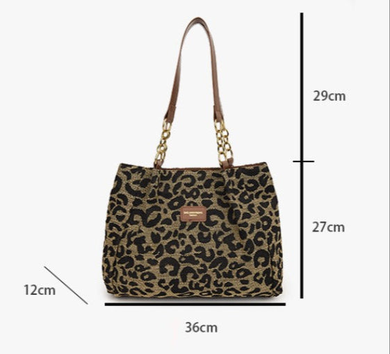 Valeria - Sac à main au chic motif léopard