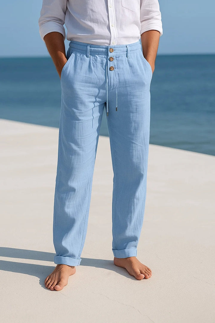 LAURENT MONACO | PANTALON D’ÉTÉ EN LIN POUR HOMME