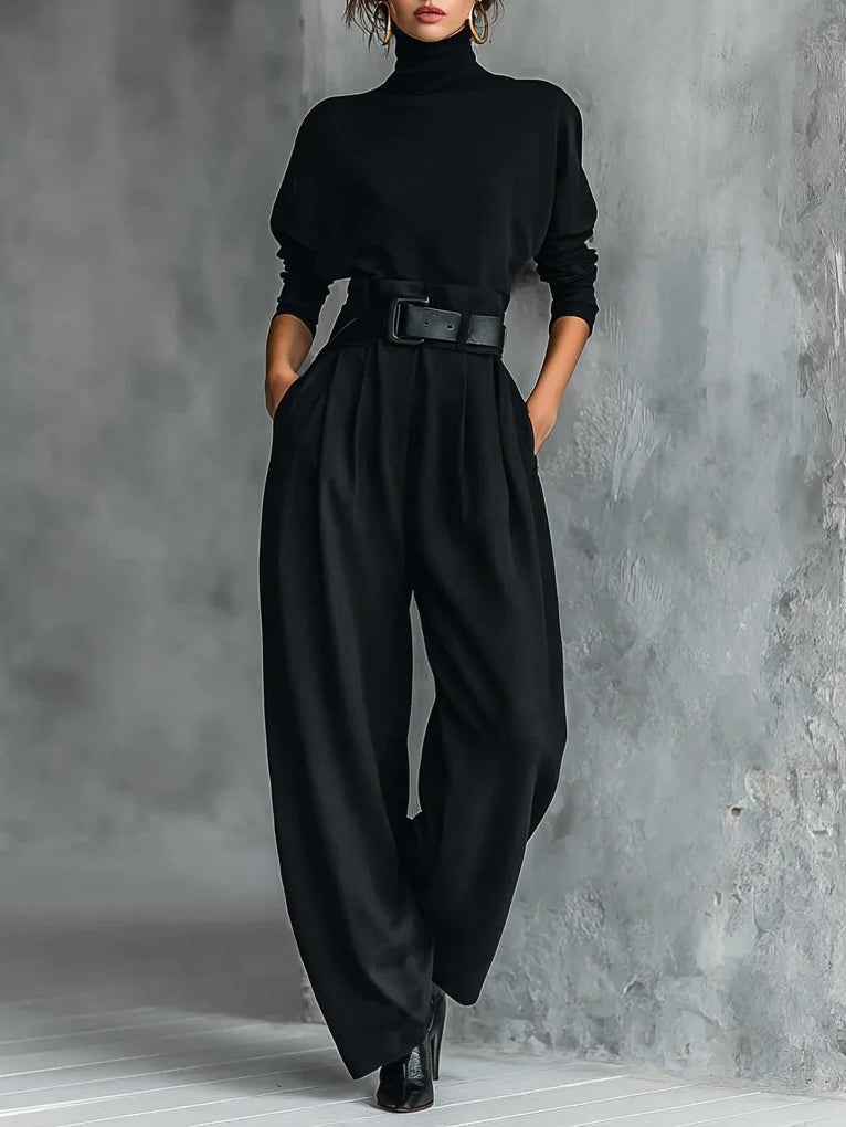 Ensemble Élégant Jessica™ : Haut Chic et Pantalons Droits