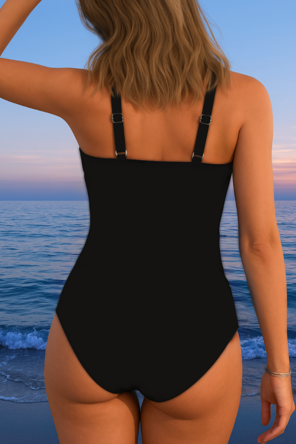 Aqua Queen | Maillot de Bain Luxe à Décolleté Croisé et Imprimé Multicolore