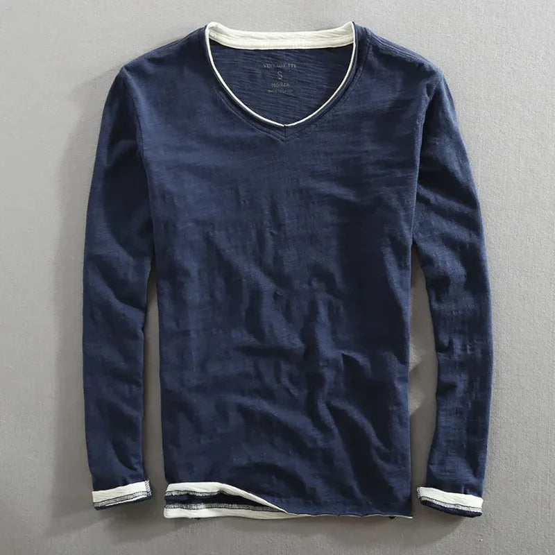 LAURENT™ | Chemise en Coton à Manches Longues