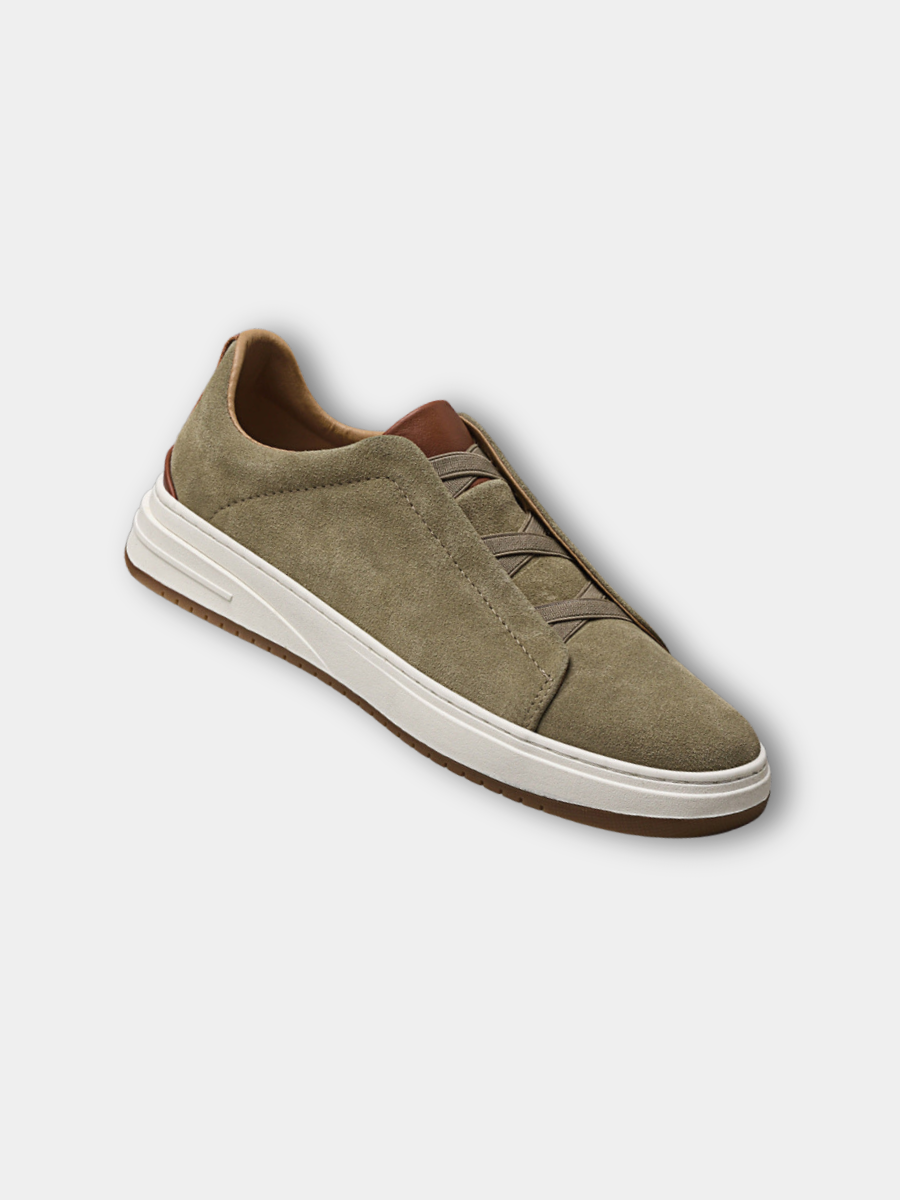 LAURENT MONACO | CHAUSSURES SANS LACETS EN DAIM POUR HOMME