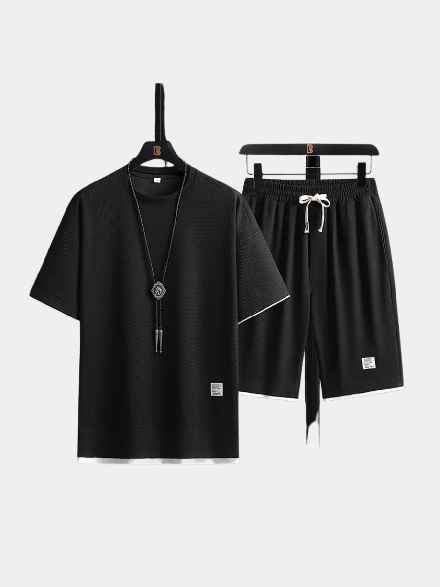 Christophe | Ensemble tricot gaufré pour homme