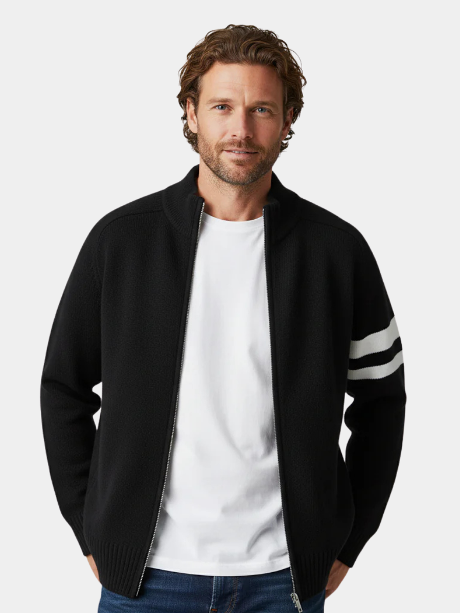 Raphaël | Pull zippé en tricot pour hommes