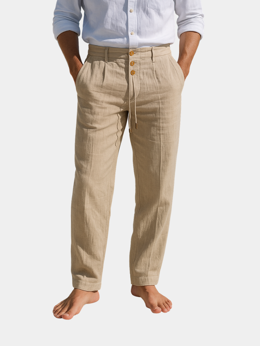 LAURENT MONACO | PANTALON D’ÉTÉ EN LIN POUR HOMME