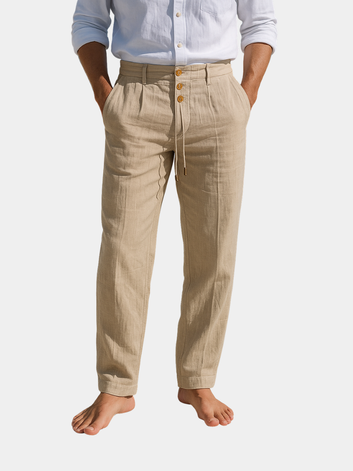 LAURENT MONACO | PANTALON D’ÉTÉ EN LIN POUR HOMME