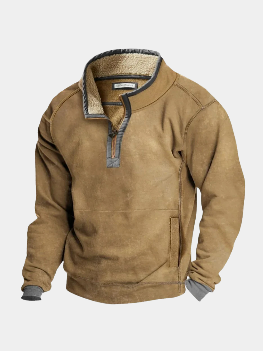 LAURENT MONACO | PULL ZIPPÉ D'HIVER COSY POUR HOMMES