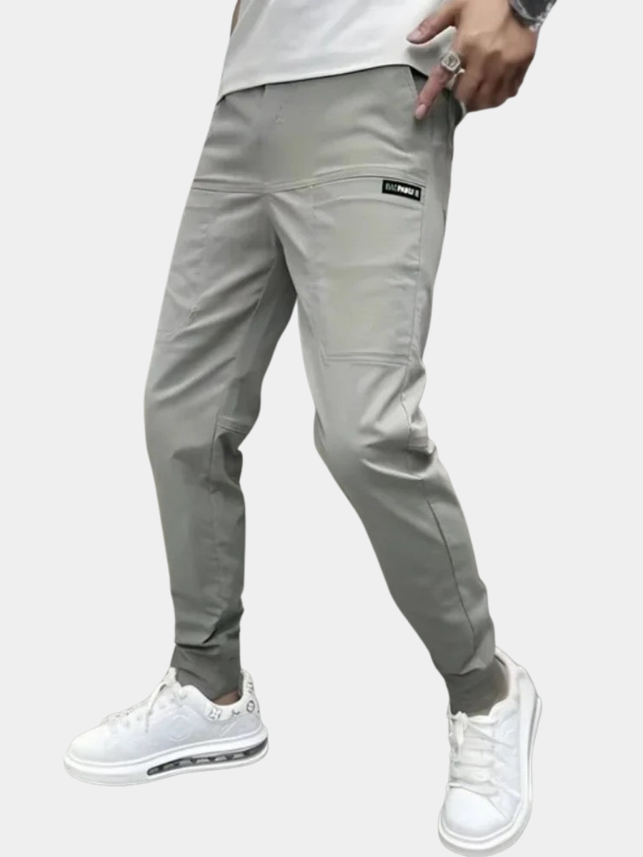LAURENT MONACO | PANTALON CARGO ÉLASTIQUE POUR HOMME PREMIUM