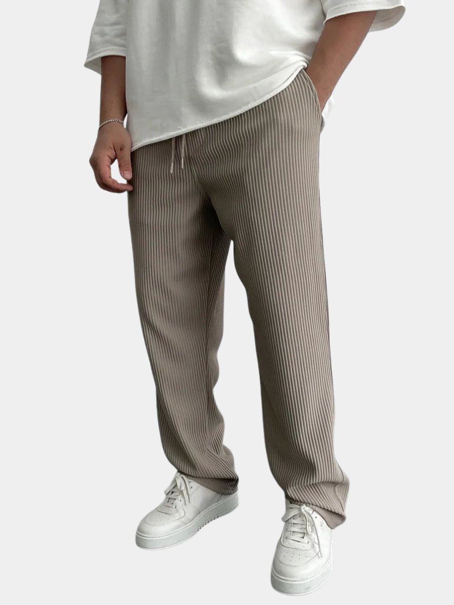 ÉLINÉA PARIS | PANTALON EN MAILLE CÔTELÉE
