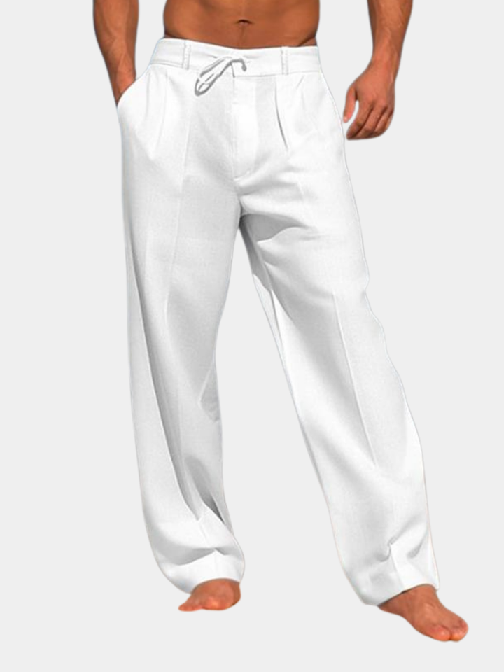 Jonas | PANTALON EN LIN UNI POUR HOMME