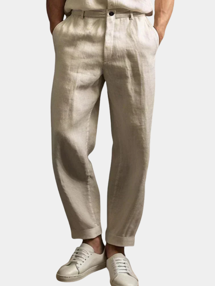 Vincent | PANTALON D'ÉTÉ CLASSIQUE EN LIN POUR HOMME