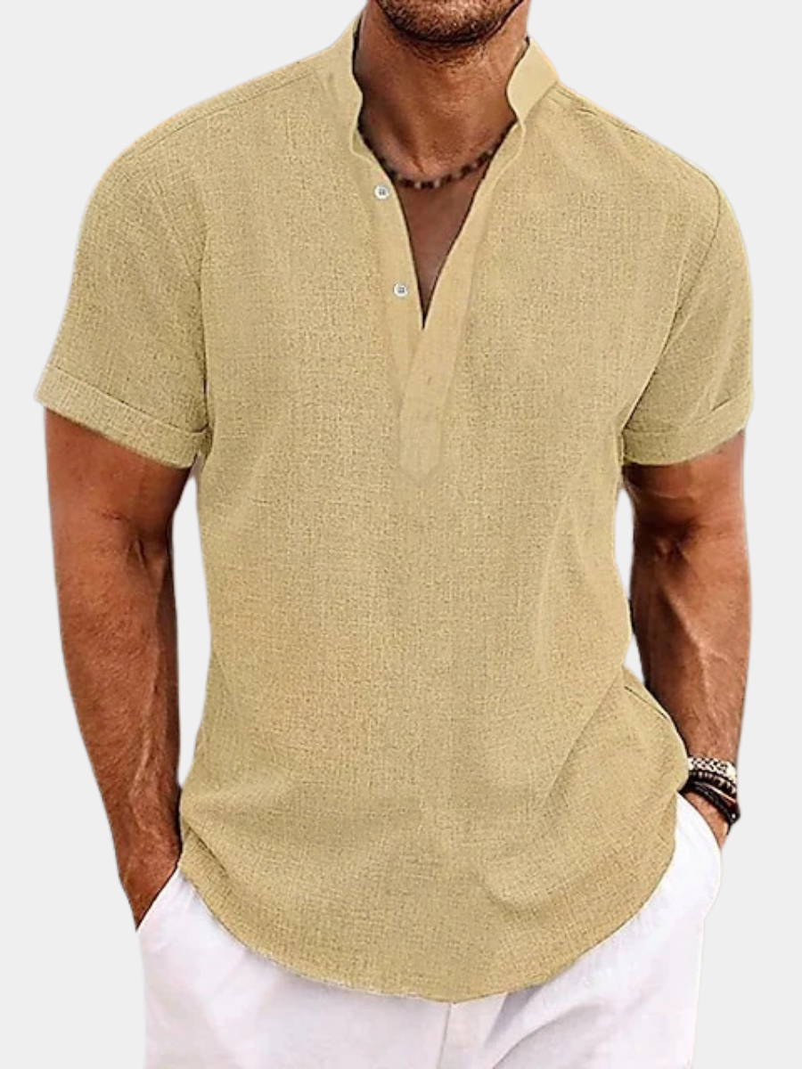 Arnaud | Chemise popover texturée pour homme
