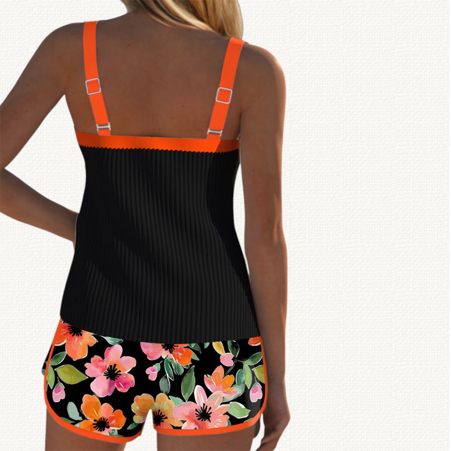 Marina | Tankini Froncé avec Volant et Short