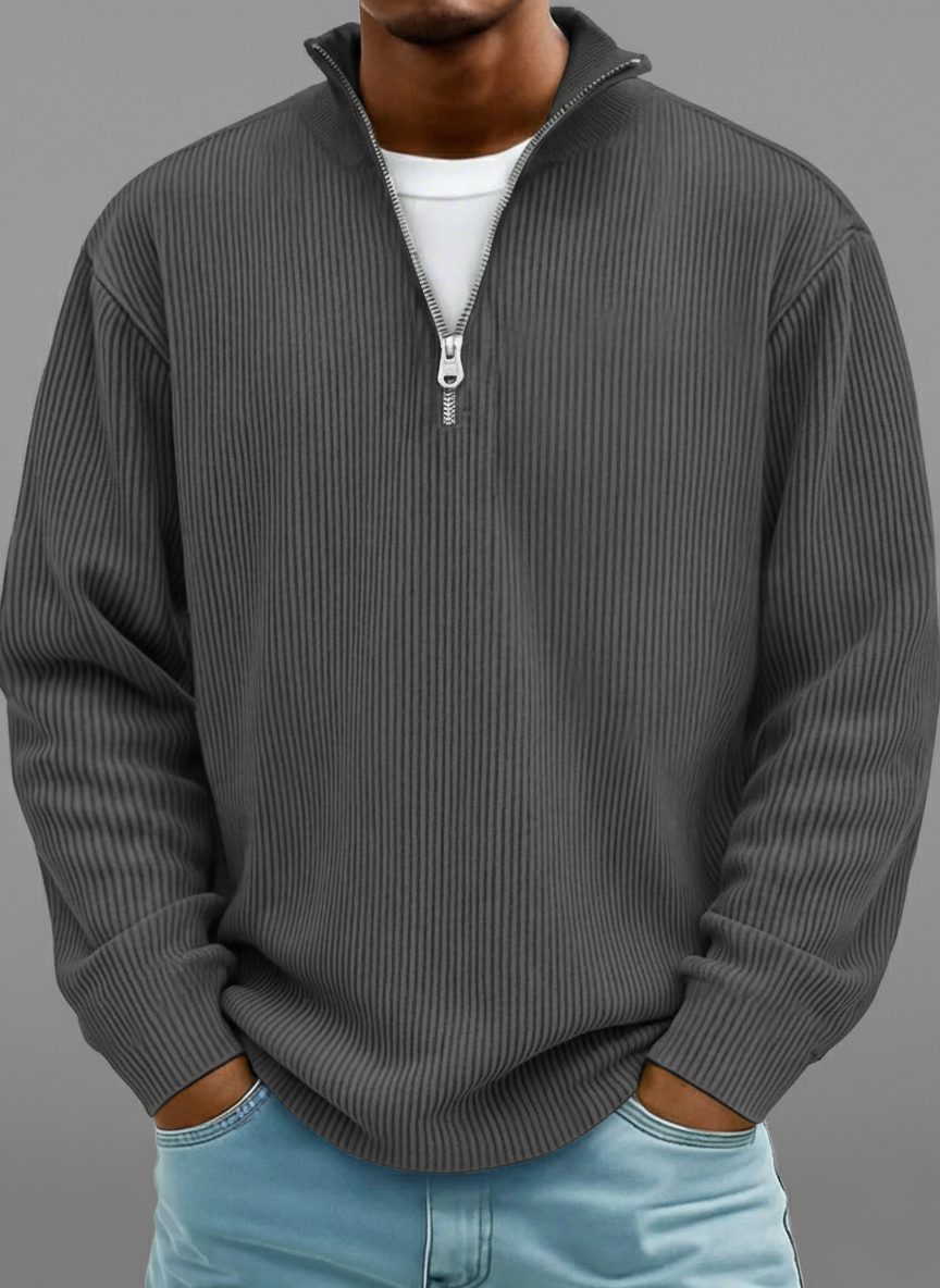 Thomas | Pull demi-zip pour homme