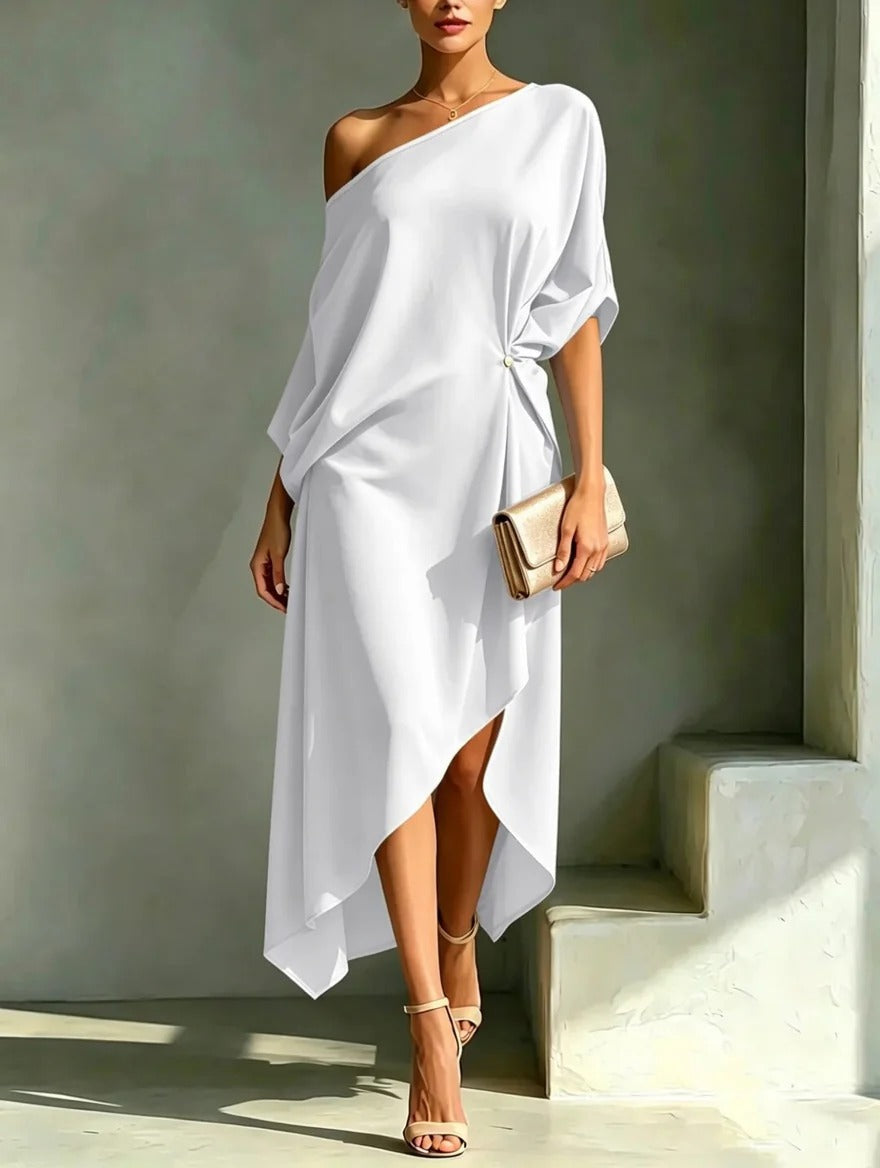 Marjolaine | Robe Asymétrique Élégante
