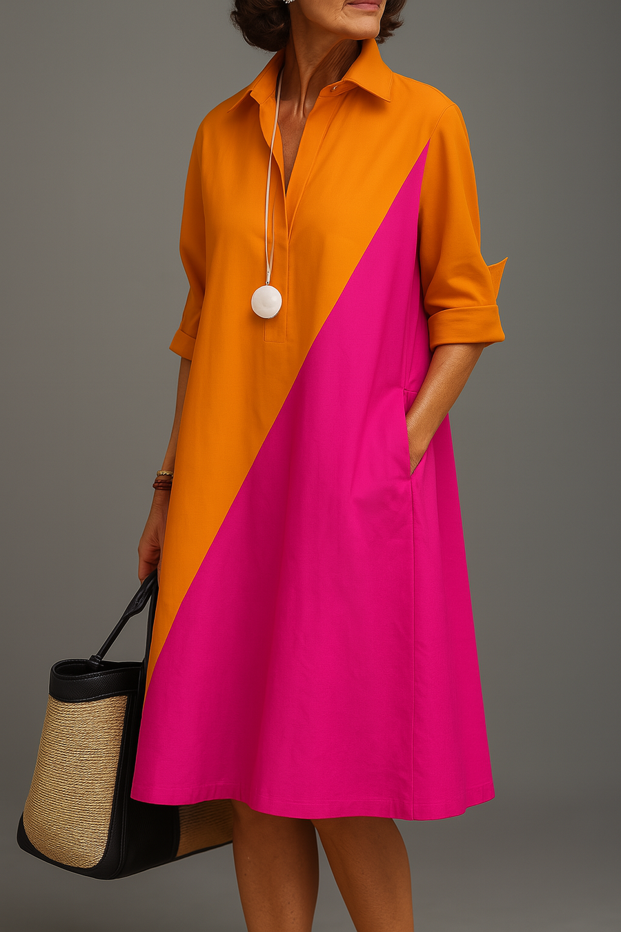 Geneviève | Robe midi soignée et élégante