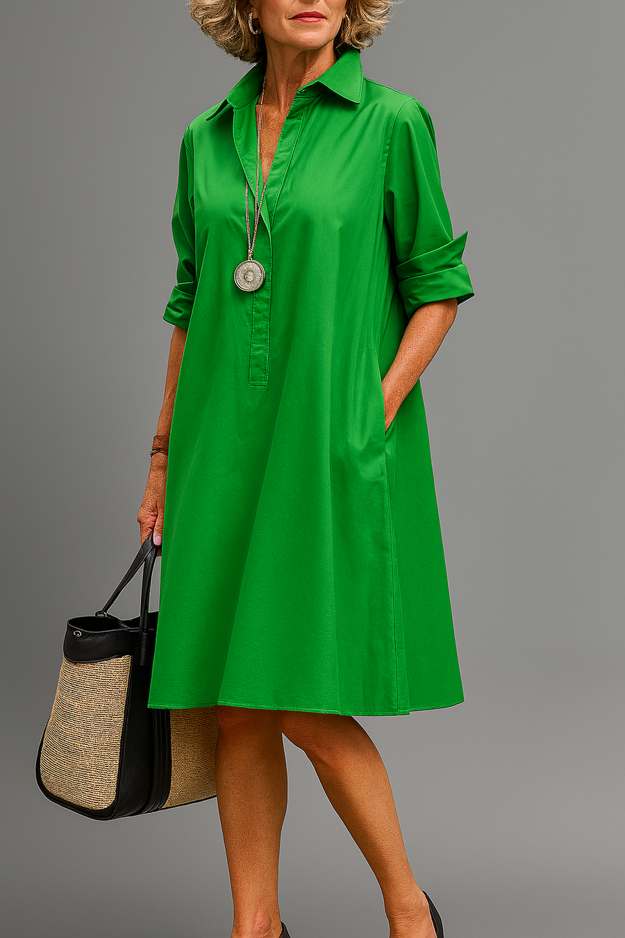 Clémence | Robe midi élégante et raffinée