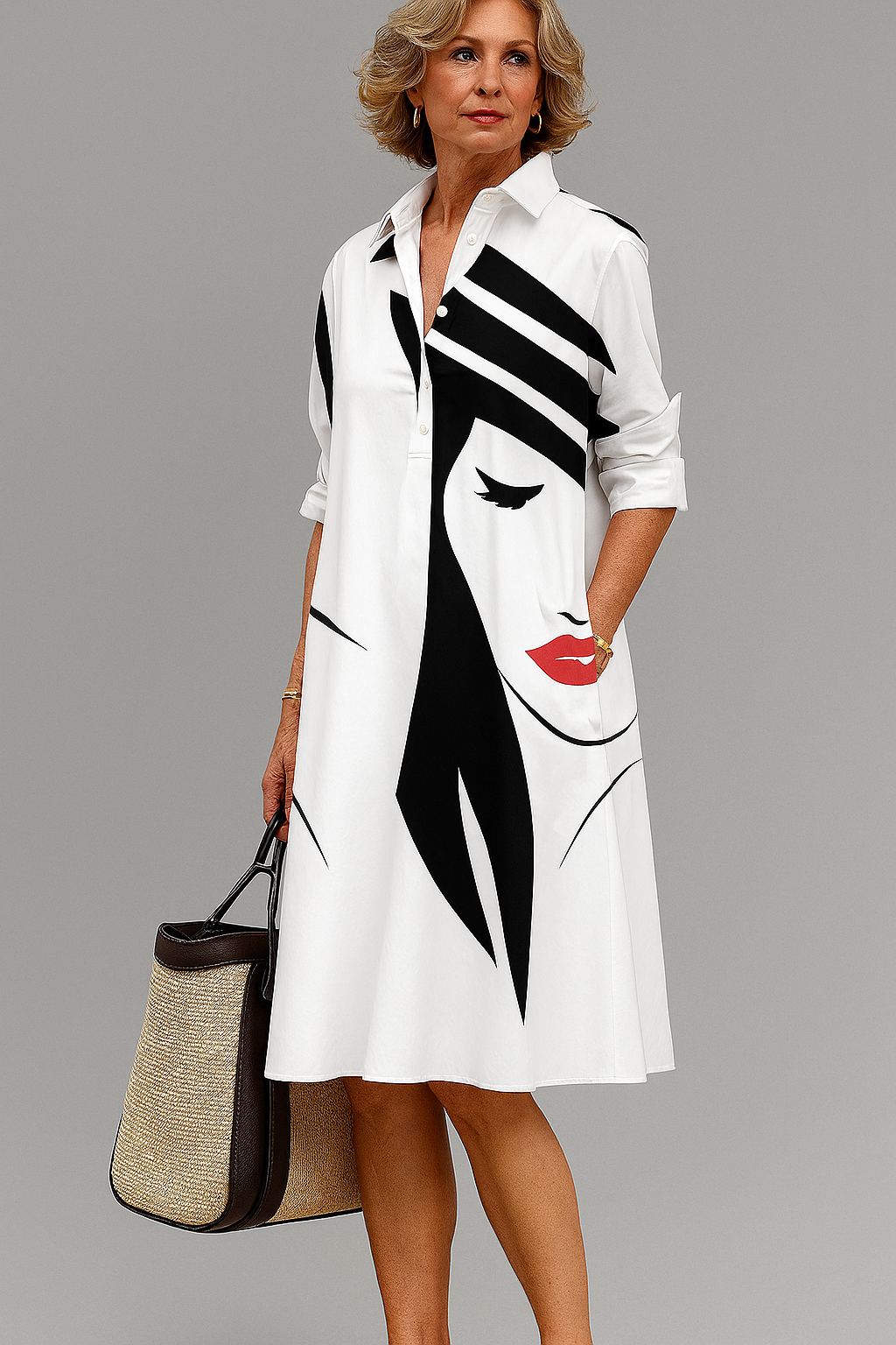Mathilde | Robe midi soignée et élégante