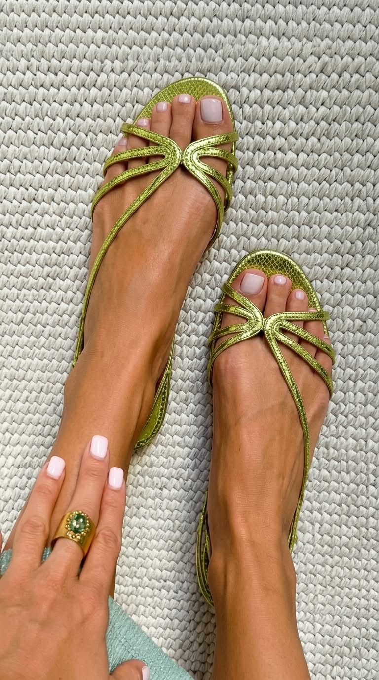 Emma | Sandales élégantes dorées