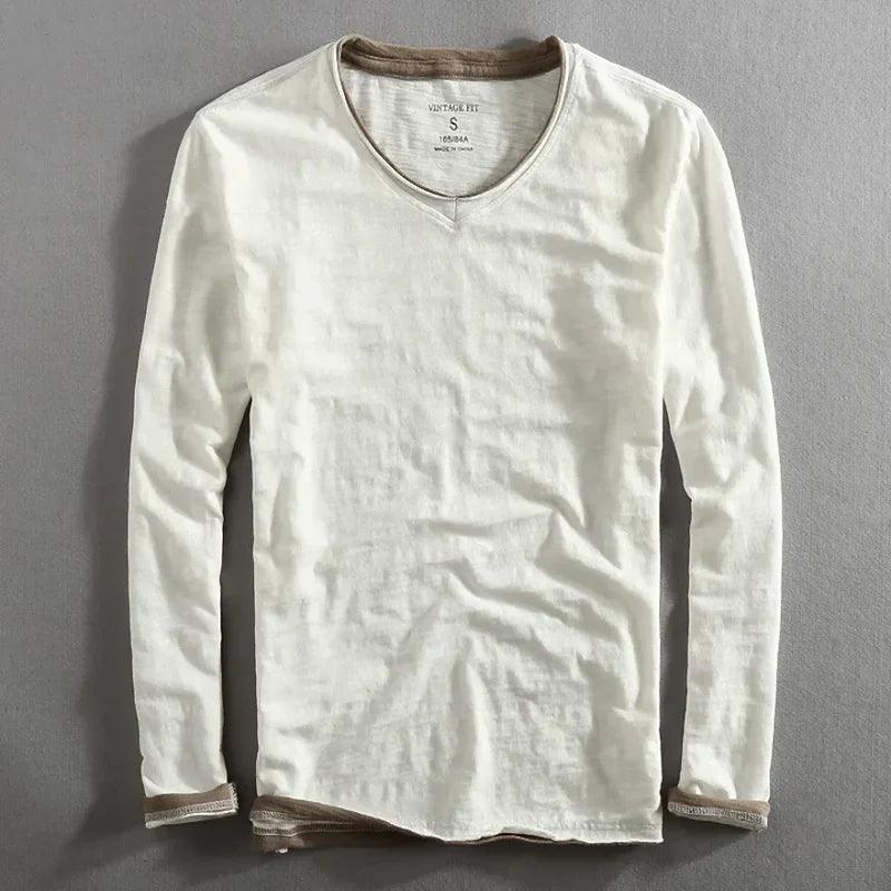 LAURENT™ | Chemise en Coton à Manches Longues