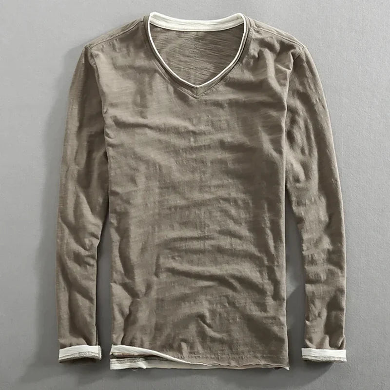 LAURENT™ | Chemise en Coton à Manches Longues