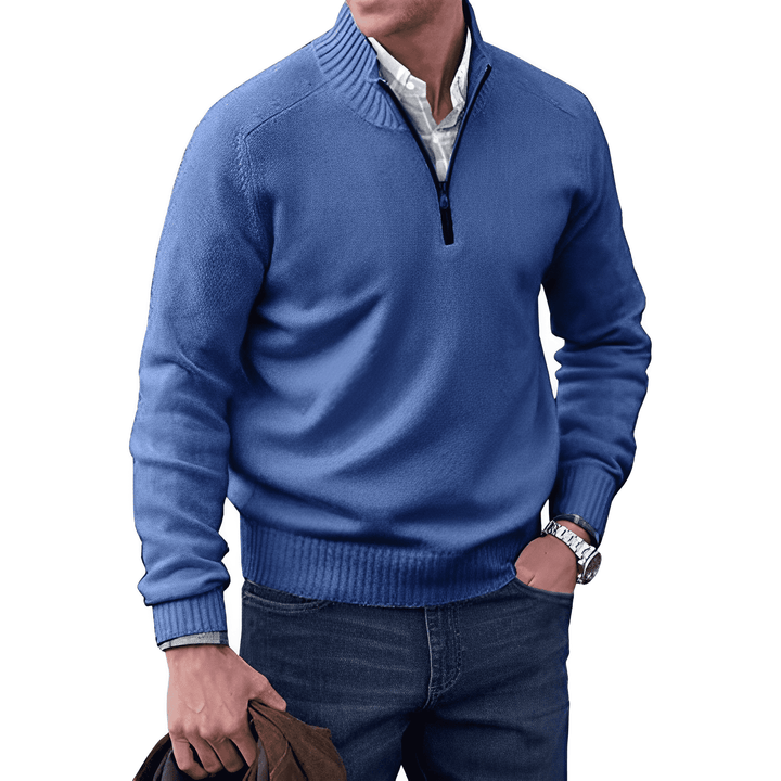 LAURENT MONACO | PULL EN MAILLE ZIPPÉ POUR HOMME