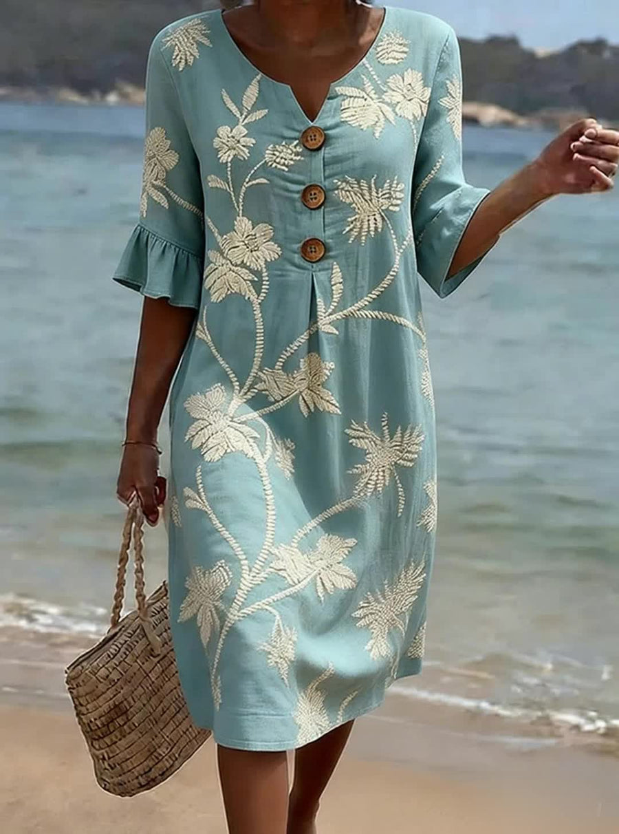 Sophie – Robe décontractée à imprimé floral