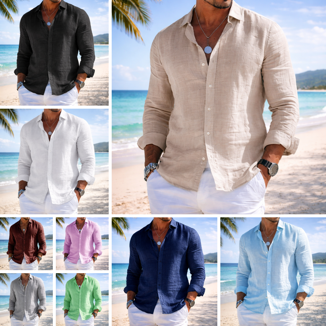 Bruno | Chemise classique en lin sophistiquée