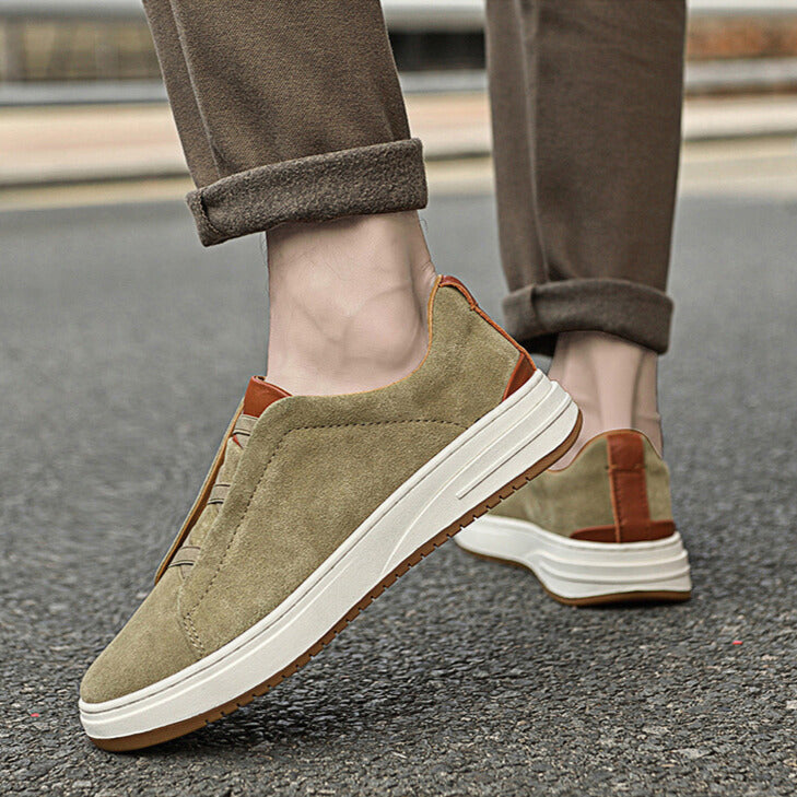LAURENT MONACO | CHAUSSURES SANS LACETS EN DAIM POUR HOMME
