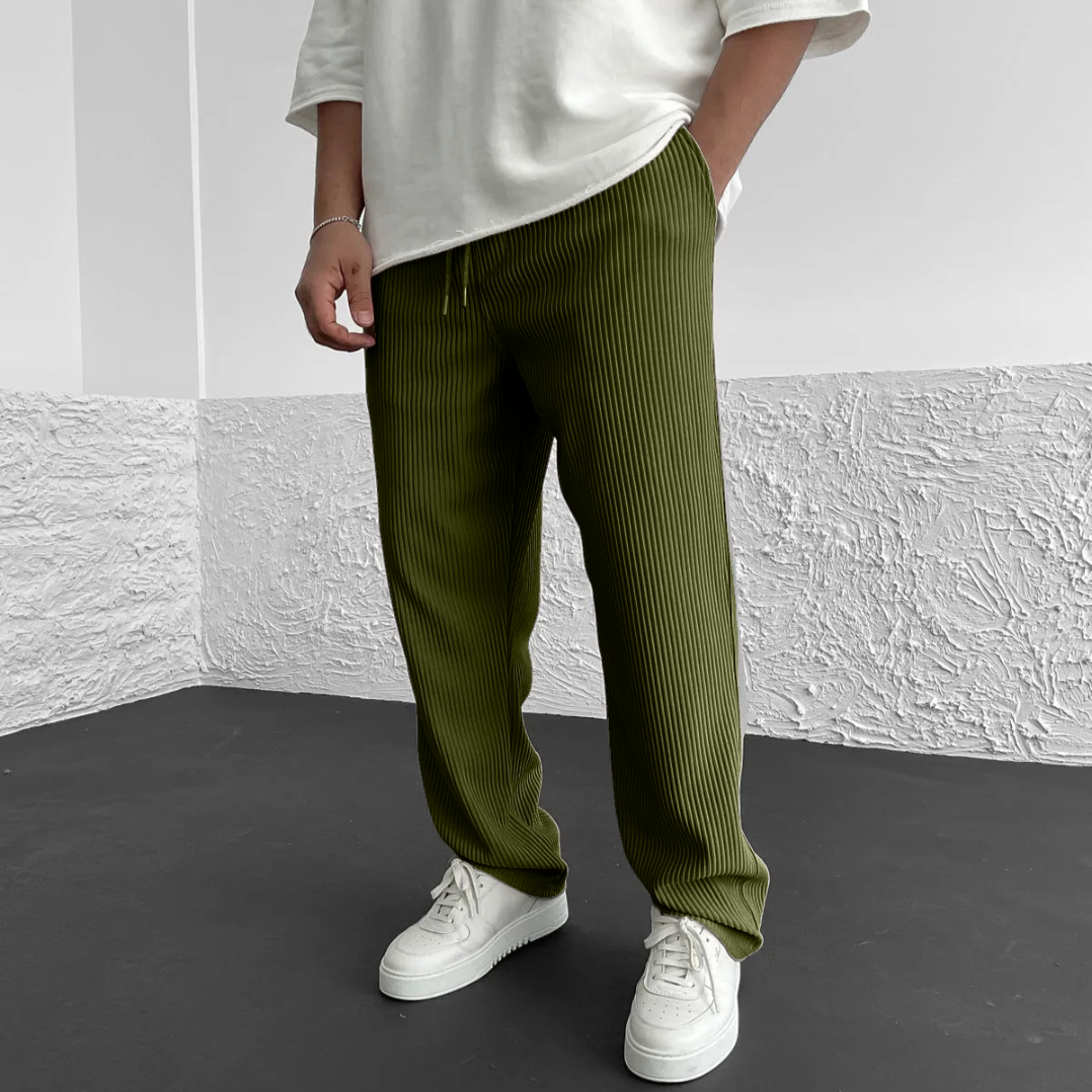 ÉLINÉA PARIS | PANTALON EN MAILLE CÔTELÉE