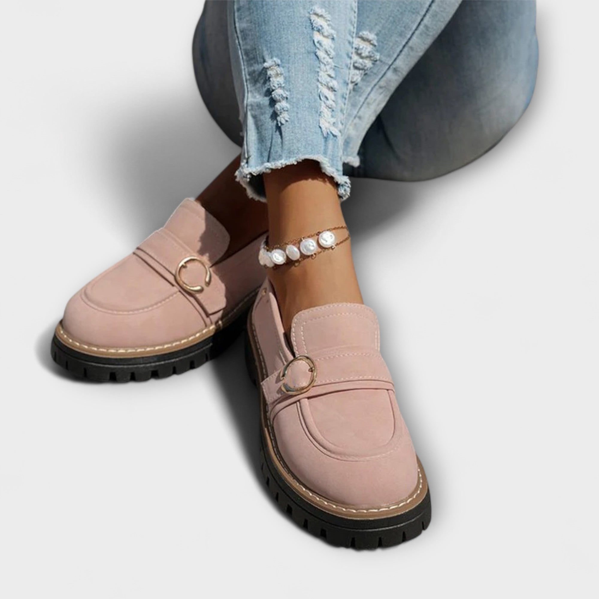 Lora™ | Mocassins Casual à Bout Rond