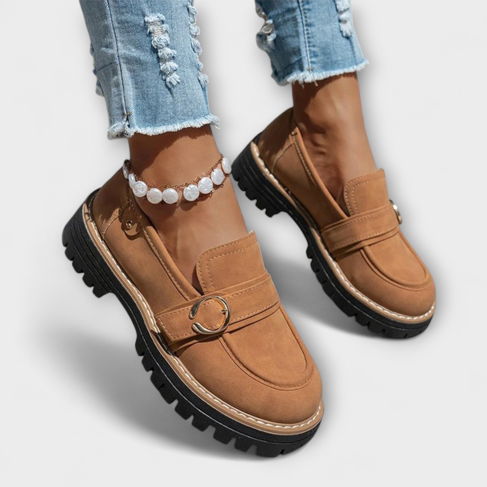 Lora™ | Mocassins Casual à Bout Rond