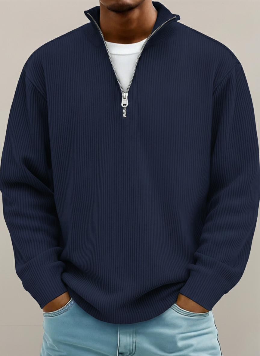 Thomas | Pull demi-zip pour homme