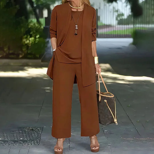 Ensemble Élégant Décontracté Laney™ en Trois Pièces