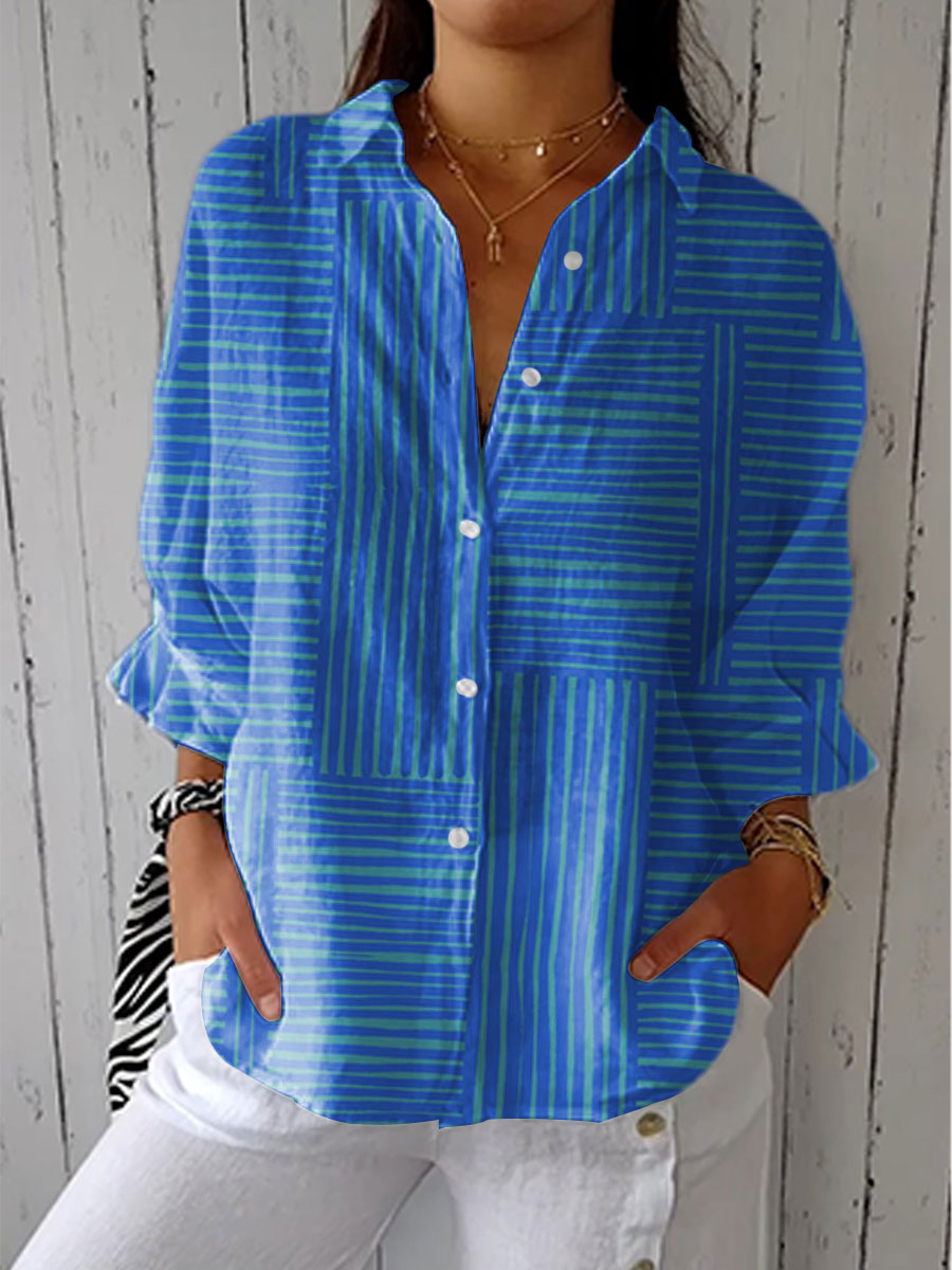 Féline | Blouse Rayée Azure