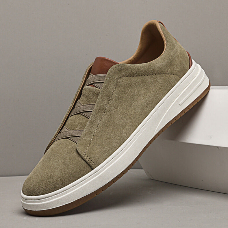 LAURENT MONACO | CHAUSSURES SANS LACETS EN DAIM POUR HOMME