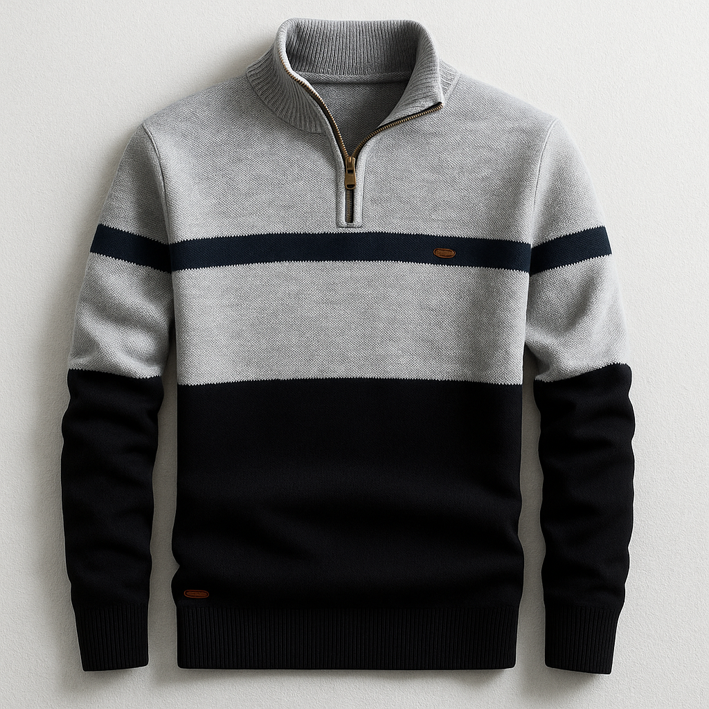 Baptiste | Pull homme avec zip au col