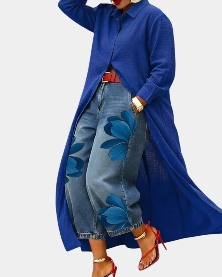 Flora | Jean Large + Chemise OFFERTE